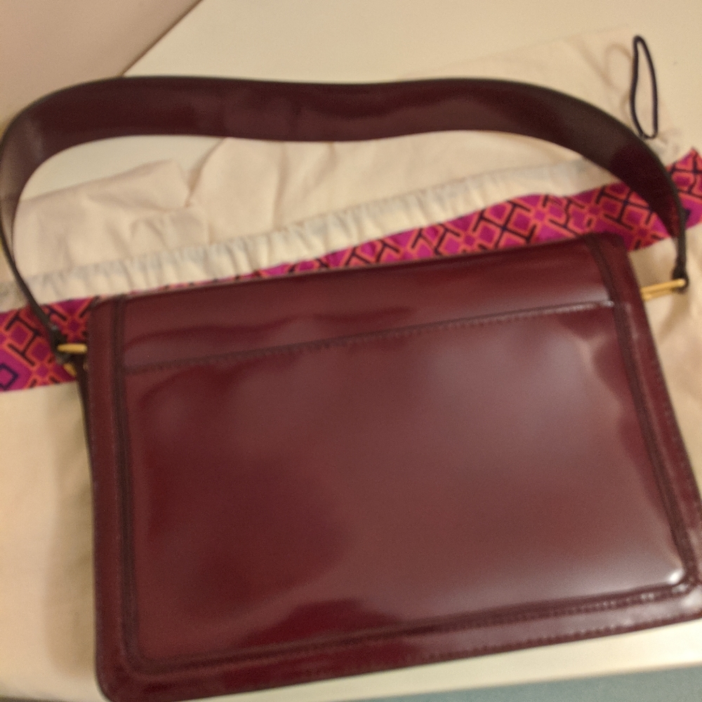 New Tory Burch maroon bag - Picture 5 of 7